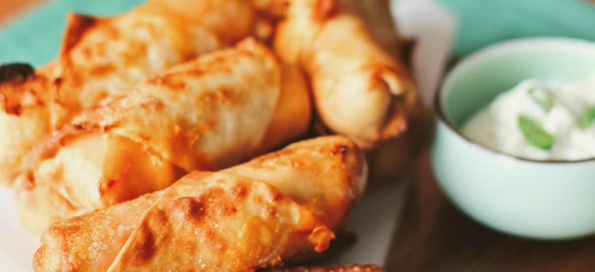 Buffalo Chicken Egg Rolls