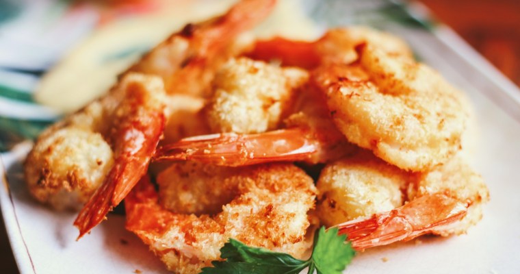 Air Fryer Coconut Shrimp with Mango Dip